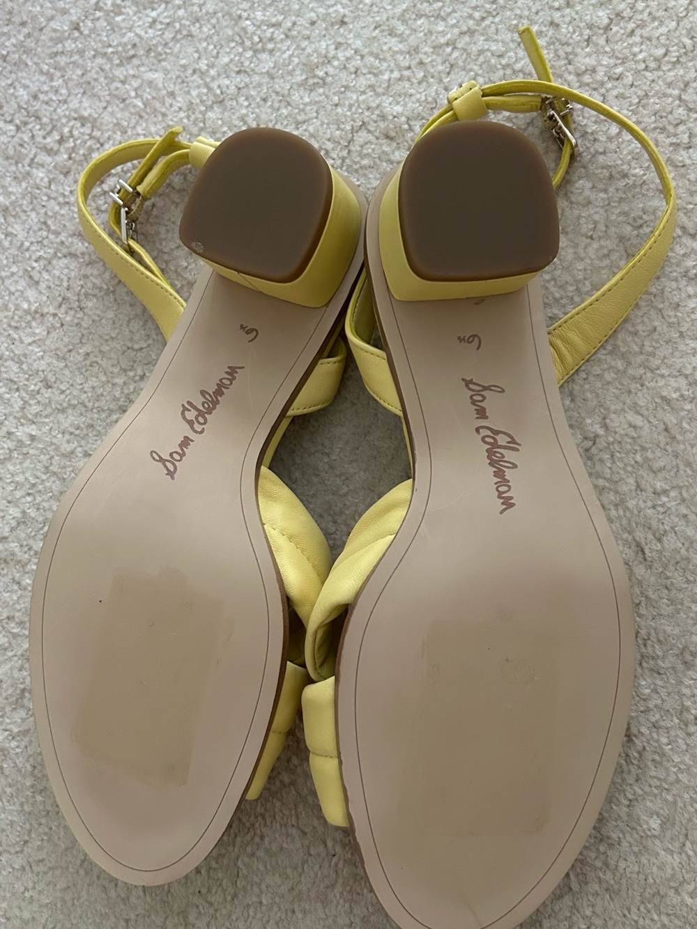 Sam Edelman Lemon Knot Front Ankle-Strap Heels. Size 6 1/2 - Picture 7 of 9